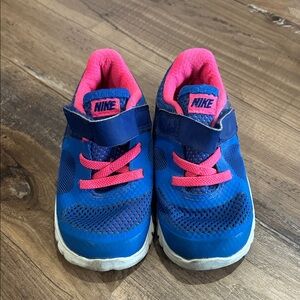 Nike Kids Blue and Pink toddler Shoes